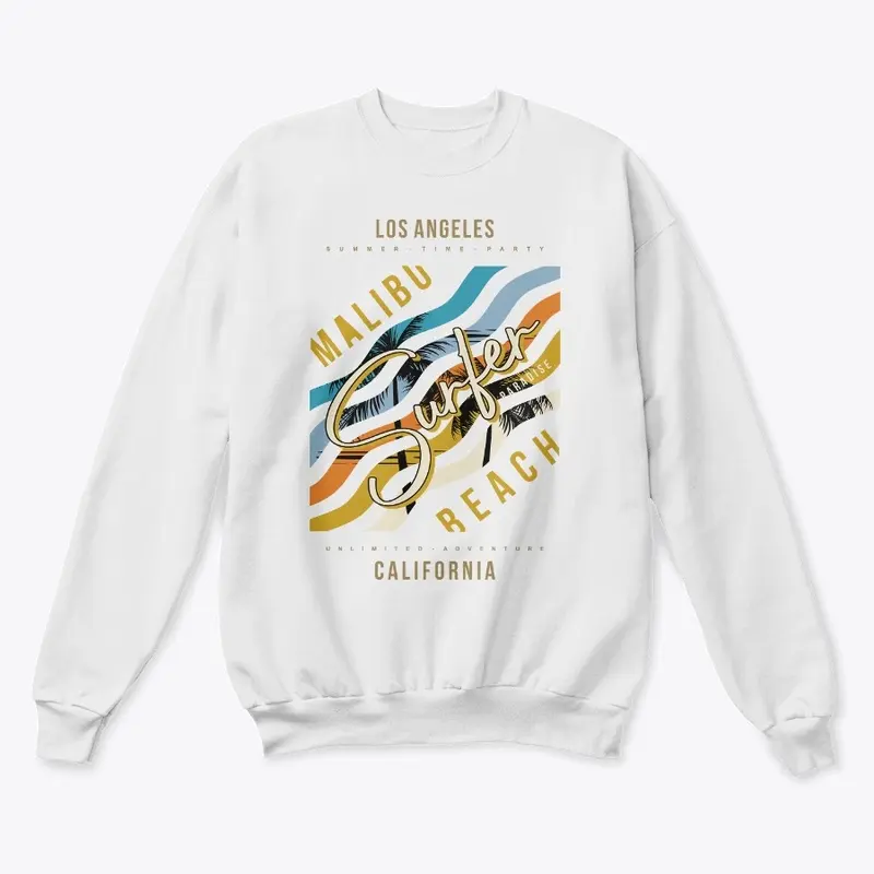 Malibu Surfer Beach Premium Sweatshirt