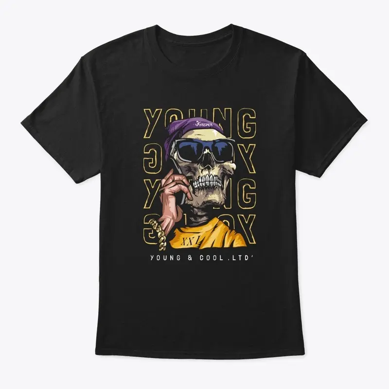 Young & Cool Skull Premium T-shirt