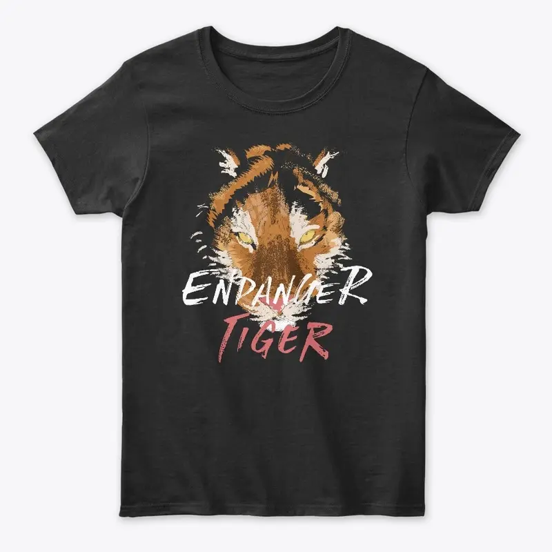 Endangered Tiger Woman Premium T-Shirt