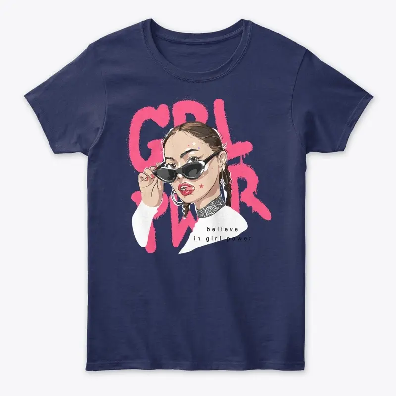 Girl Power Premium Women T-Shirt