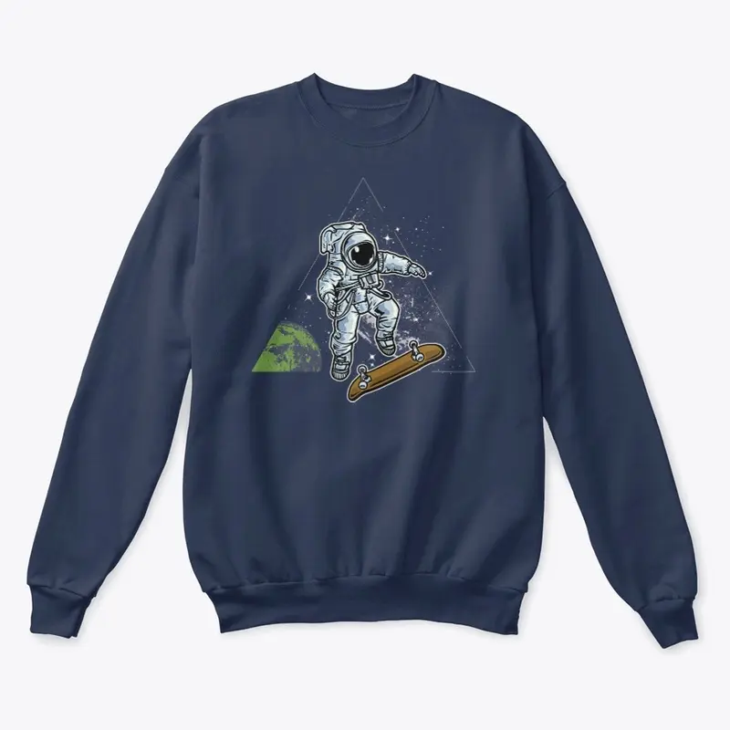 Astronaut Play Skate Premium Sweatshirt